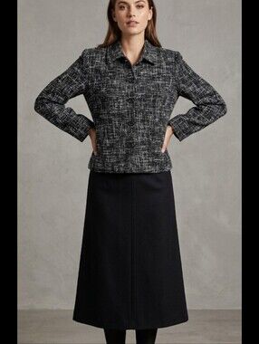 Vtg Black Boucle' Boxy Jacket MP Briggs NY